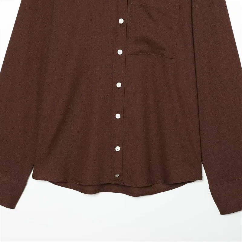 Damen Weite Palazzo-Hose mit elastischem Bund und fließendem Leinenmix Nord Taschen