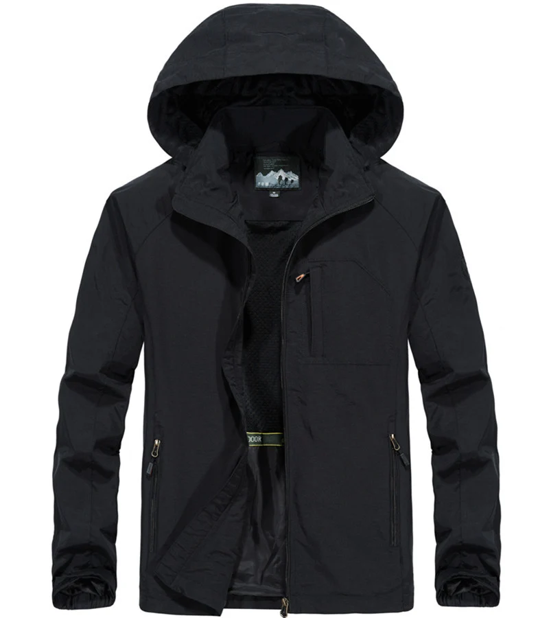 Herren Leichte Allwetter-Fieldjacke mit Kapuze, Mesh‑Innenfutter und Reißverschlusstaschen Nord Taschen