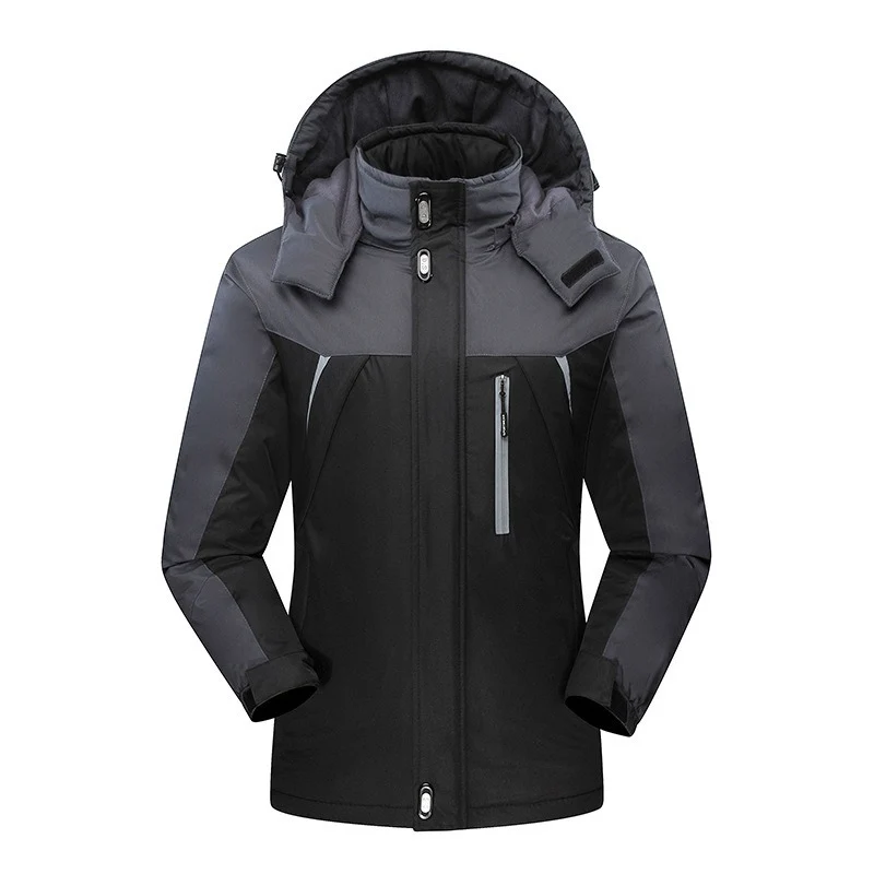 Herren Wasserdichte isolierte Softshell-Skijacke mit abnehmbarer Kapuze und Multifach-Taschen Nord Taschen