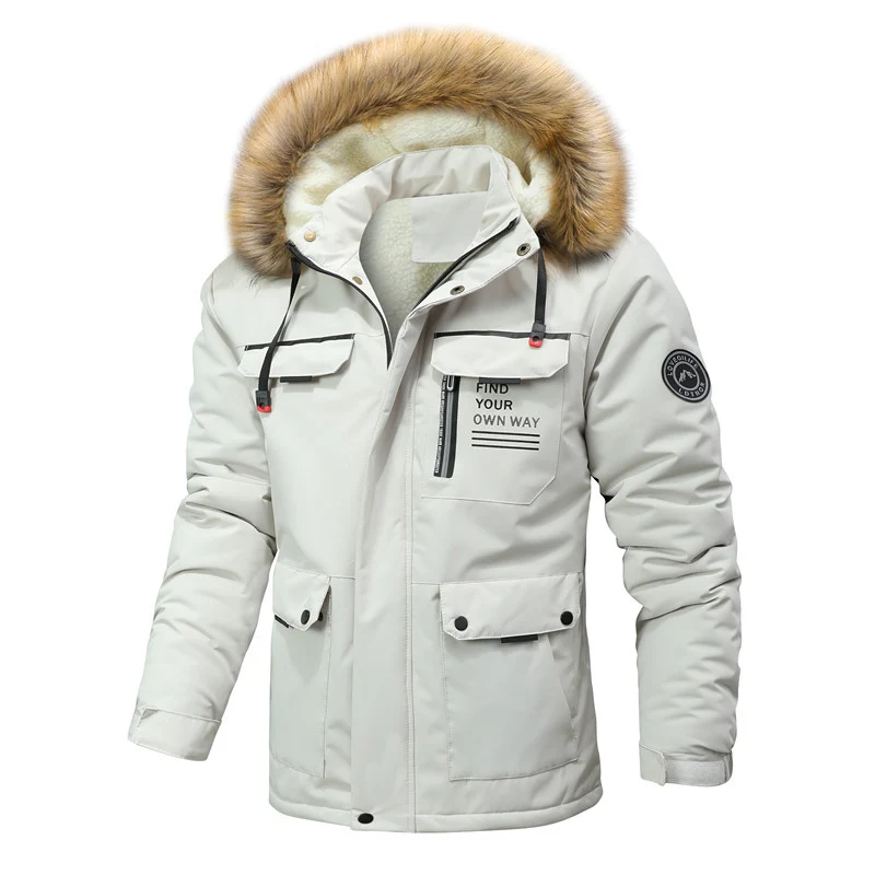 Herren Wasserabweisender Softshell-Parka mit Kapuze, reflektierenden Einsätzen und Multifunktionstaschen Nord Taschen