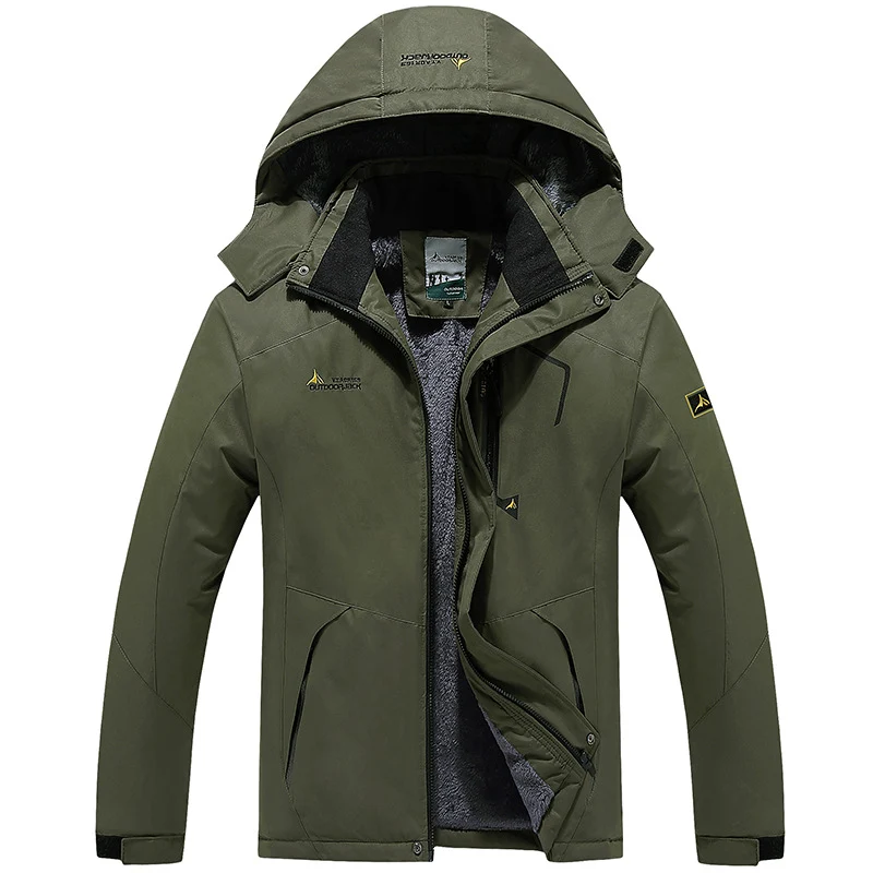 Herren Wasser- und winddichte Softshell-Outdoorjacke mit Teddyfleece-Innenfutter und Kapuze Nord Taschen