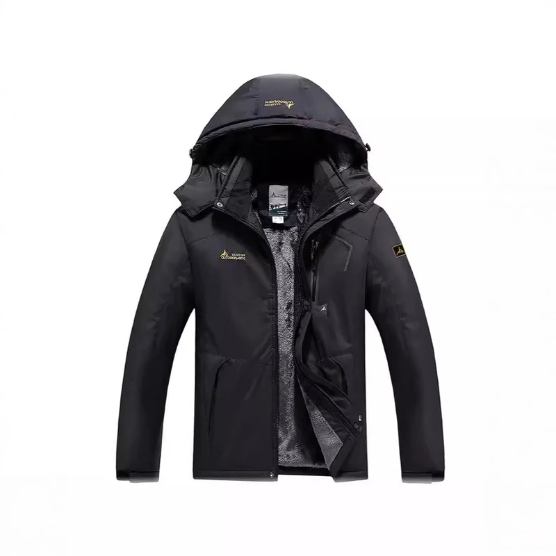 Herren Wasser- und winddichte Softshell-Outdoorjacke mit Teddyfleece-Innenfutter und Kapuze Nord Taschen
