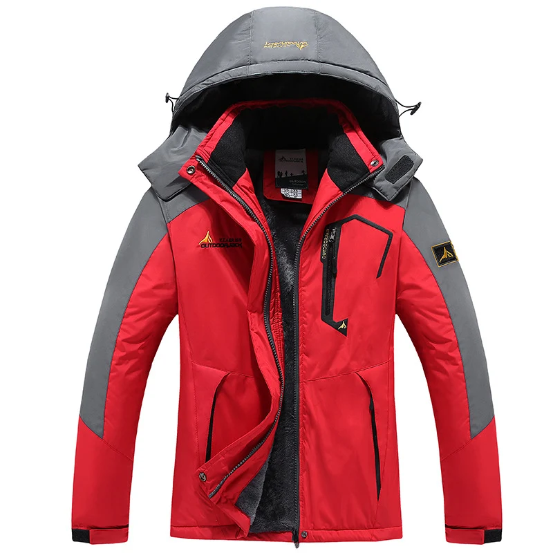 Herren Wasser- und winddichte Softshell-Outdoorjacke mit Teddyfleece-Innenfutter und Kapuze Nord Taschen