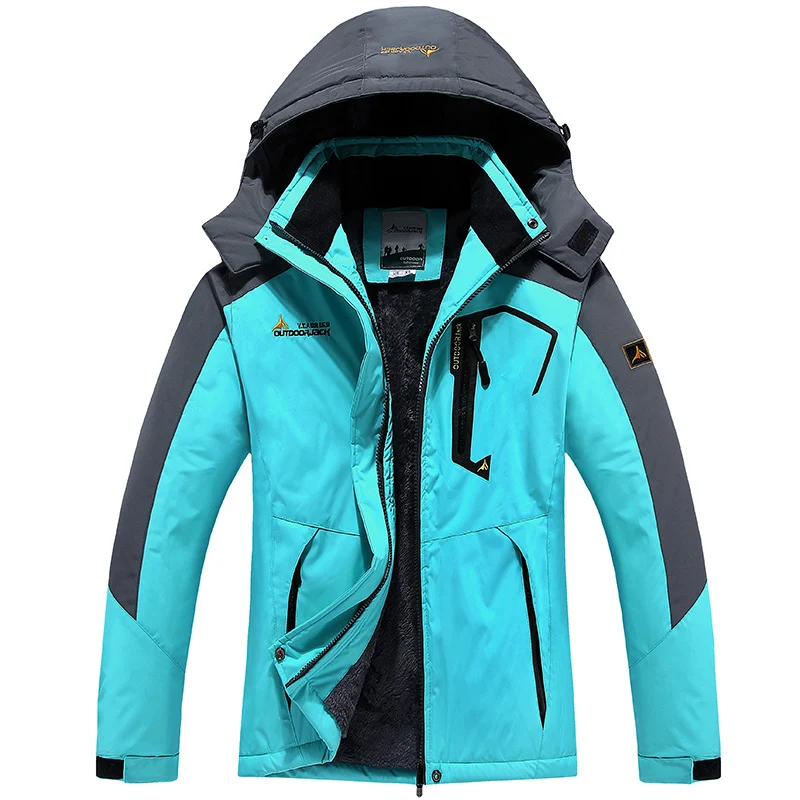 Herren Wasser- und winddichte Softshell-Outdoorjacke mit Teddyfleece-Innenfutter und Kapuze Nord Taschen