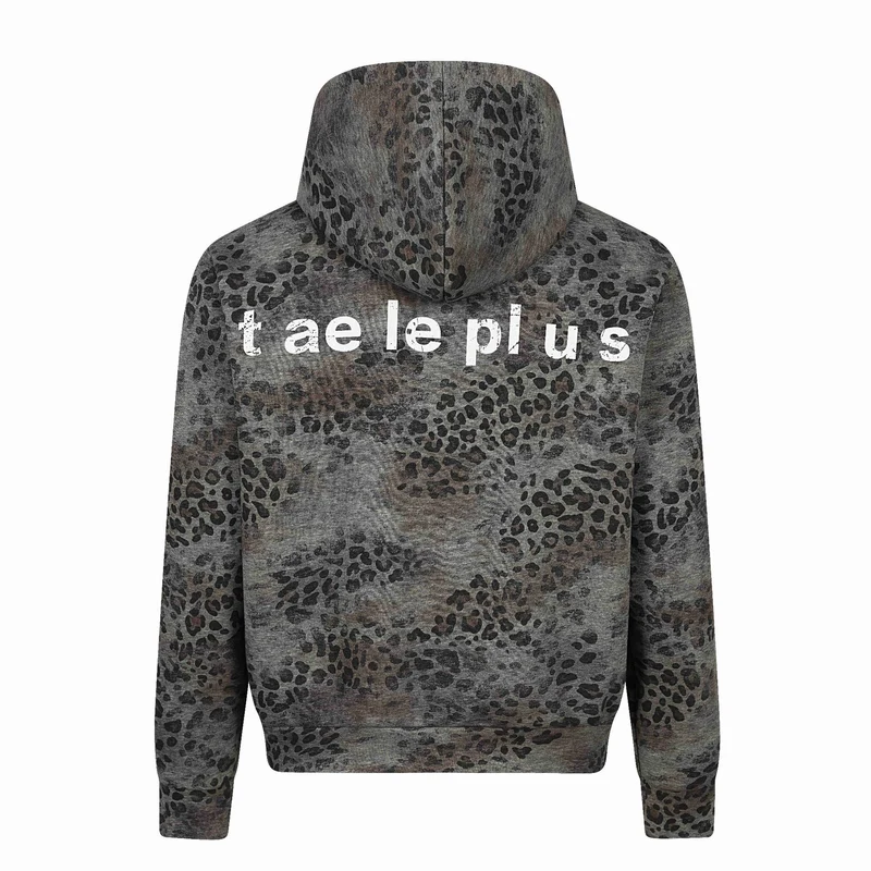 Damen Kapuzenjacke mit durchgehendem Reißverschluss, Leoparden-Print und großflächigen Grafik-Prints Nord Taschen