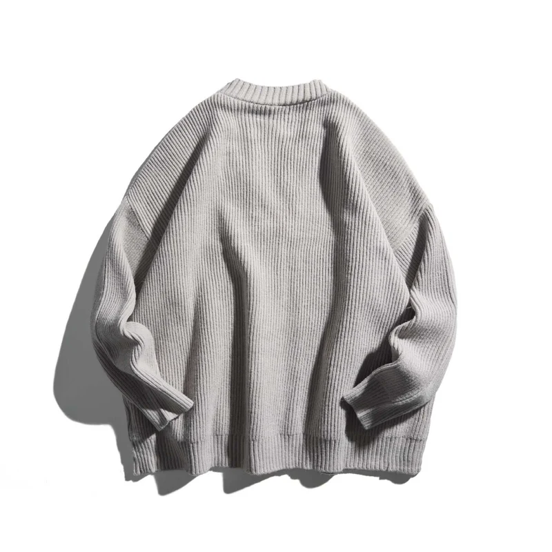 Damen Oversize Rippenstrick-Cardigan mit V‑Ausschnitt und aufgesetzten Taschen Nord Taschen