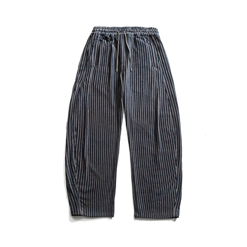 Damen Weite Plissee-Hose mit elastischem Bund und Tunnelzug Nord Taschen
