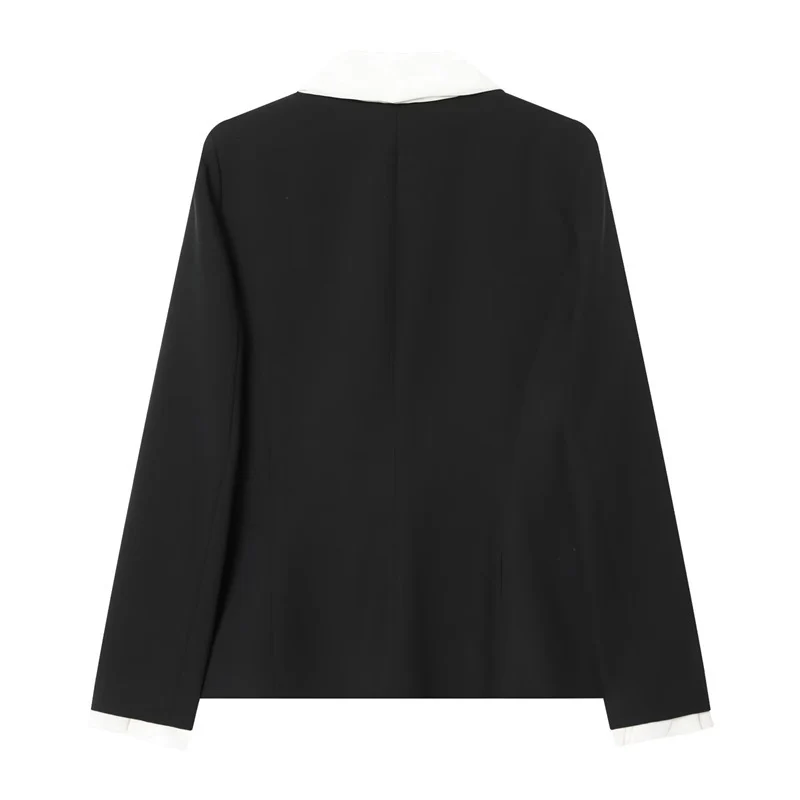 Damen weite Anzughose mit hoher Taille, Bügelfalte und elastischem Rückbund Nord Taschen