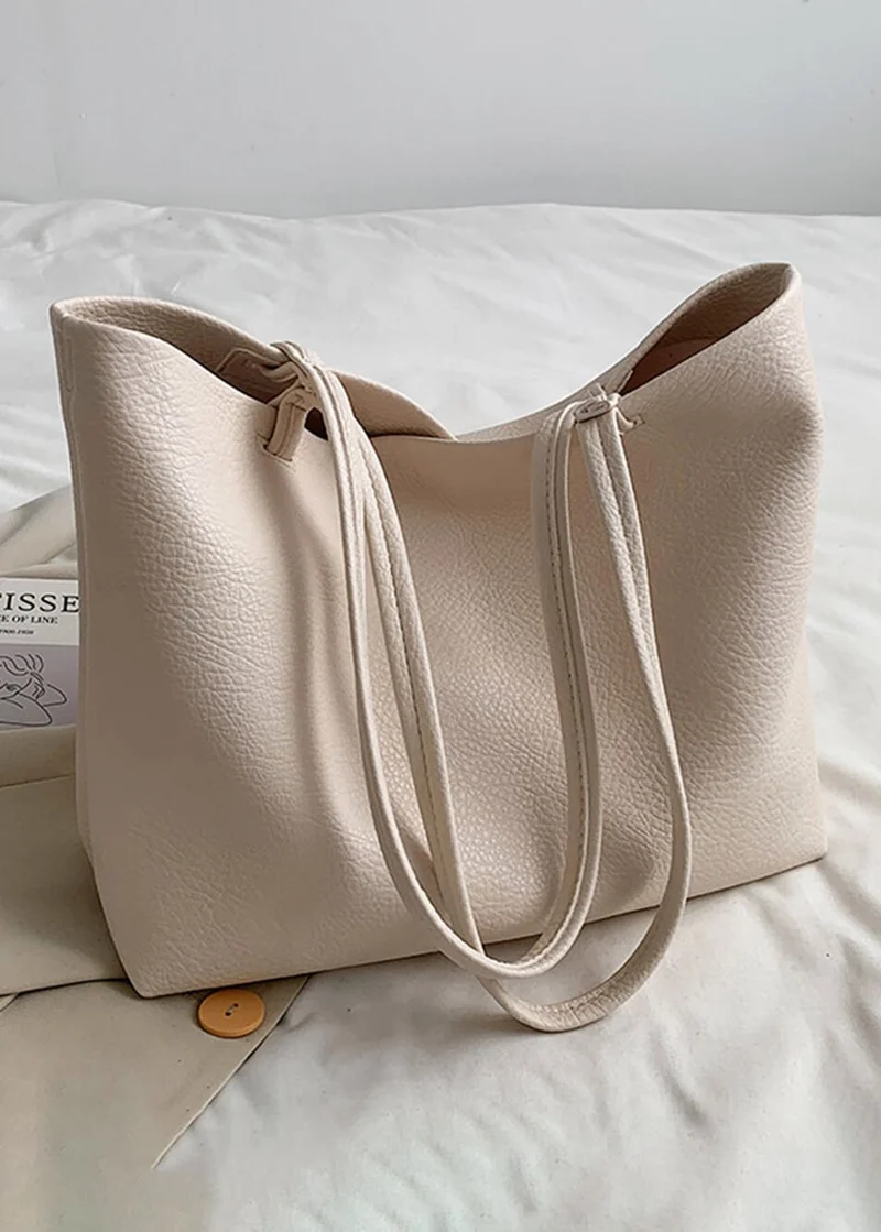Geräumige Damen Schultertasche Aus Weichem Leder - Vittorelli