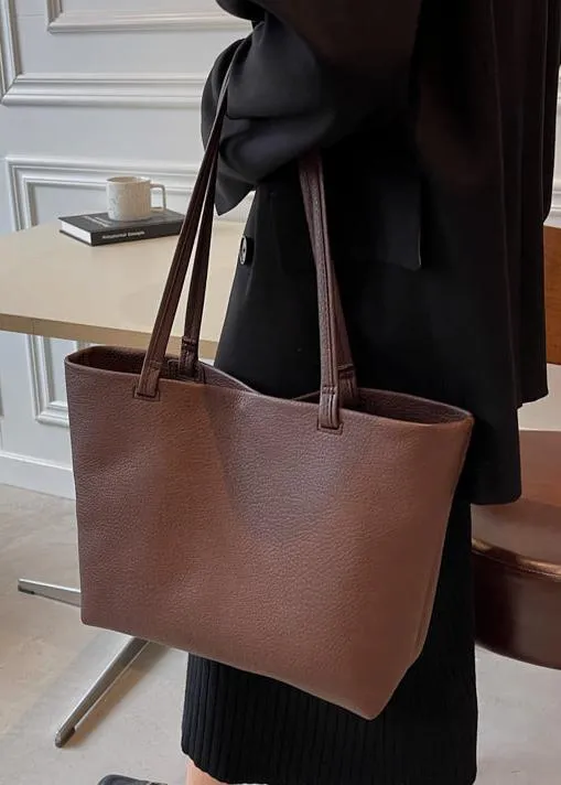 Geräumige Damen Schultertasche Aus Weichem Leder - Vittorelli