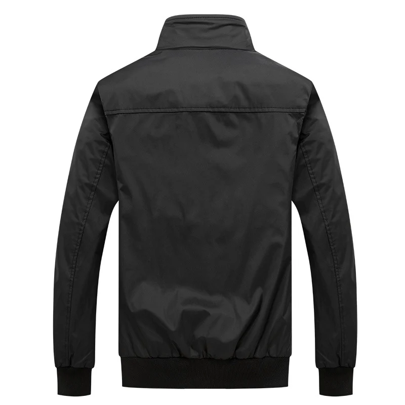 Herren Kurzblouson mit Stehkragen, Karo-Innenfutter und Rippenbündchen Nord Taschen