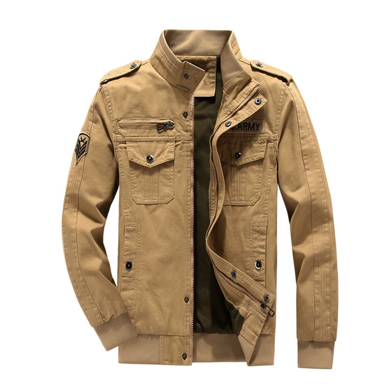 Herren Utility-Fieldblouson aus Canvas mit Epauletten, Brustpattentaschen und Rippbündchen Nord Taschen
