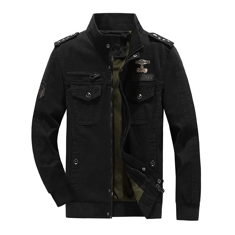 Herren Utility-Fieldblouson aus Canvas mit Epauletten, Brustpattentaschen und Rippbündchen Nord Taschen