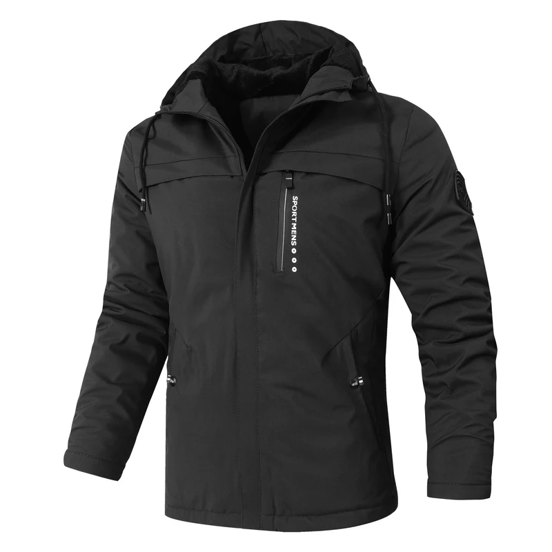 Herren Urbaner Softshell-Parka mit Teddyfleece-Innenfutter, verdecktem Reißverschluss und Brusttasche Nord Taschen