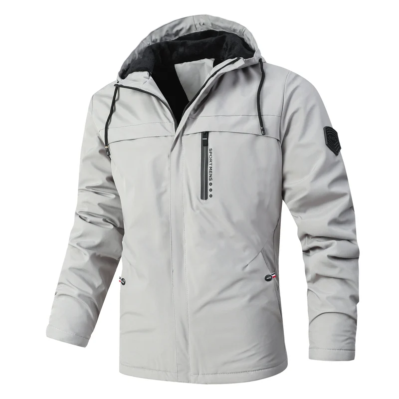 Herren Urbaner Softshell-Parka mit Teddyfleece-Innenfutter, verdecktem Reißverschluss und Brusttasche Nord Taschen