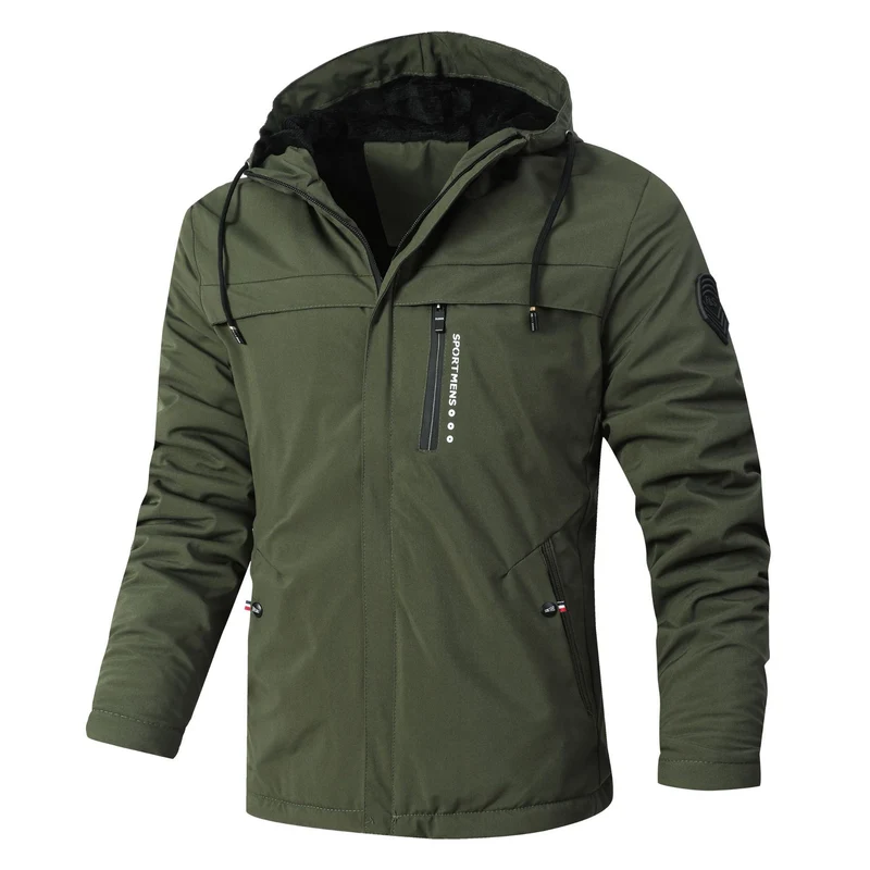 Herren Urbaner Softshell-Parka mit Teddyfleece-Innenfutter, verdecktem Reißverschluss und Brusttasche Nord Taschen