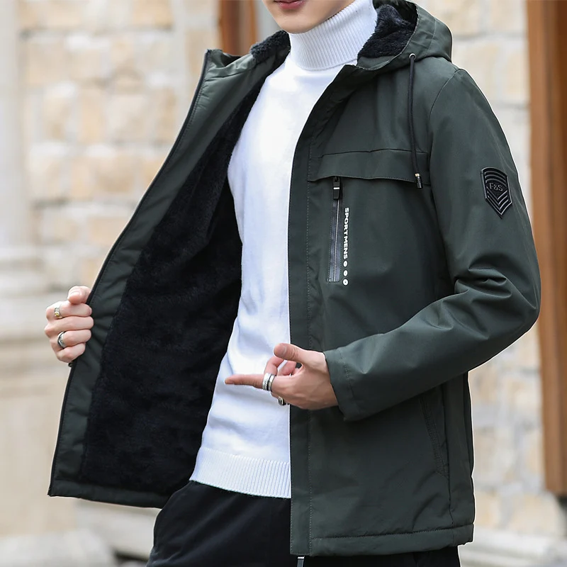 Herren Urbaner Softshell-Parka mit Teddyfleece-Innenfutter, verdecktem Reißverschluss und Brusttasche Nord Taschen