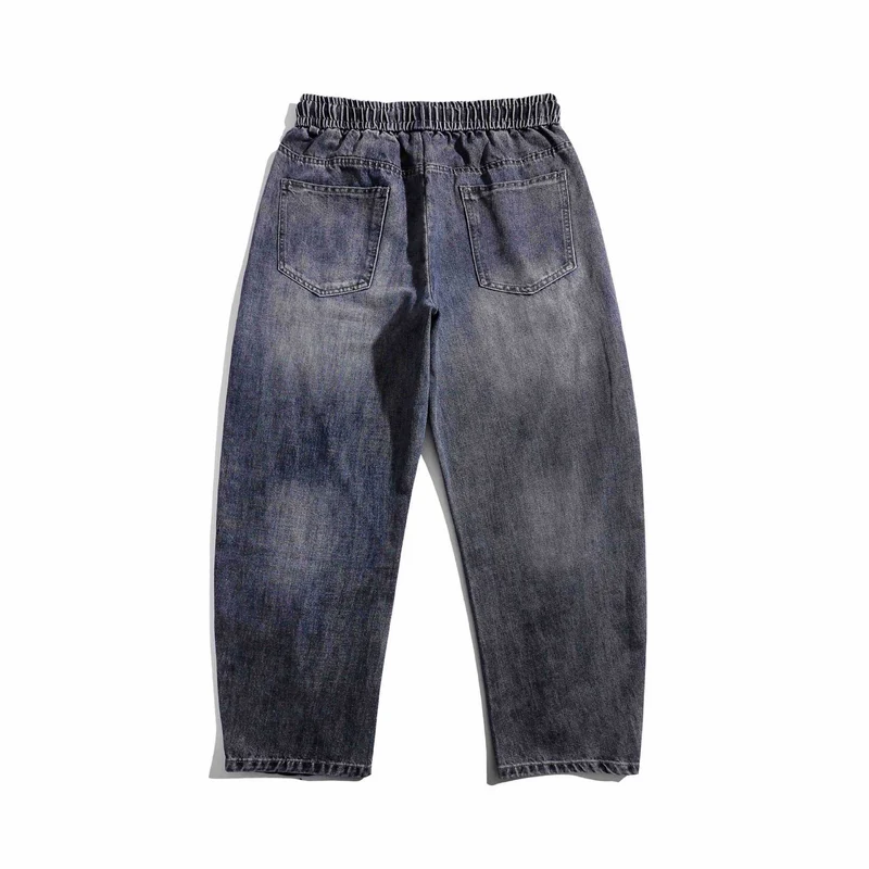 Damen Jeans-Jogger mit elastischem Bund, Ziernähten und Karabiner‑Detail Nord Taschen