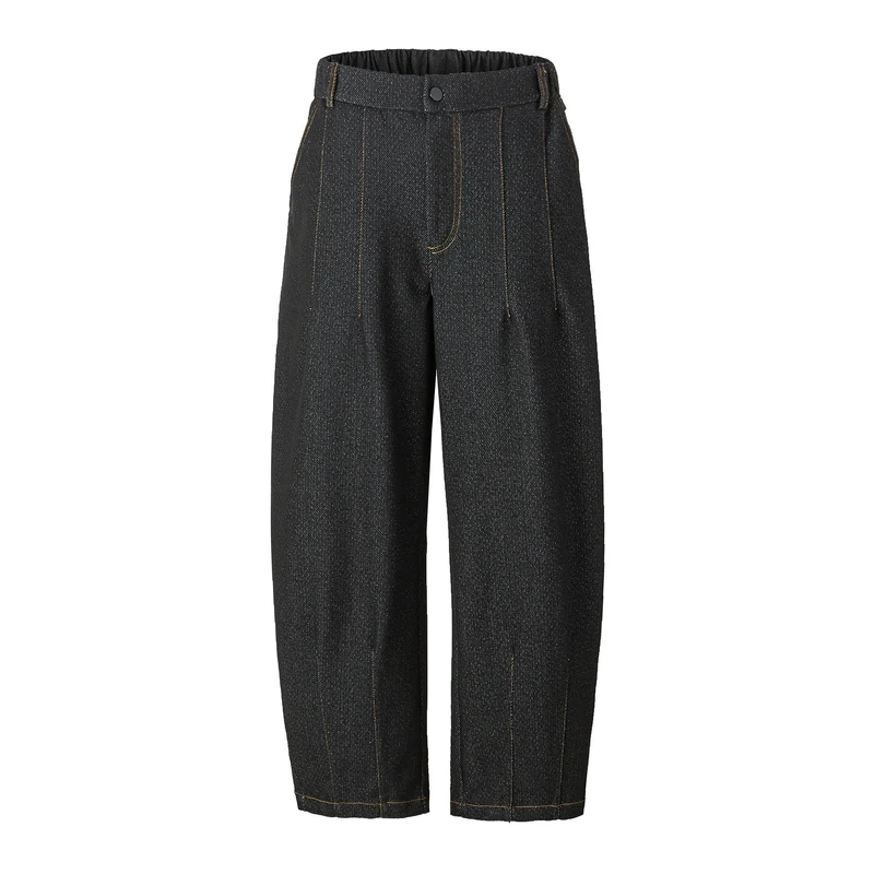 Damen Hochtaillierte weite Culotte-Hose mit Bügelfalte und elastischem Rückenteil Nord Taschen