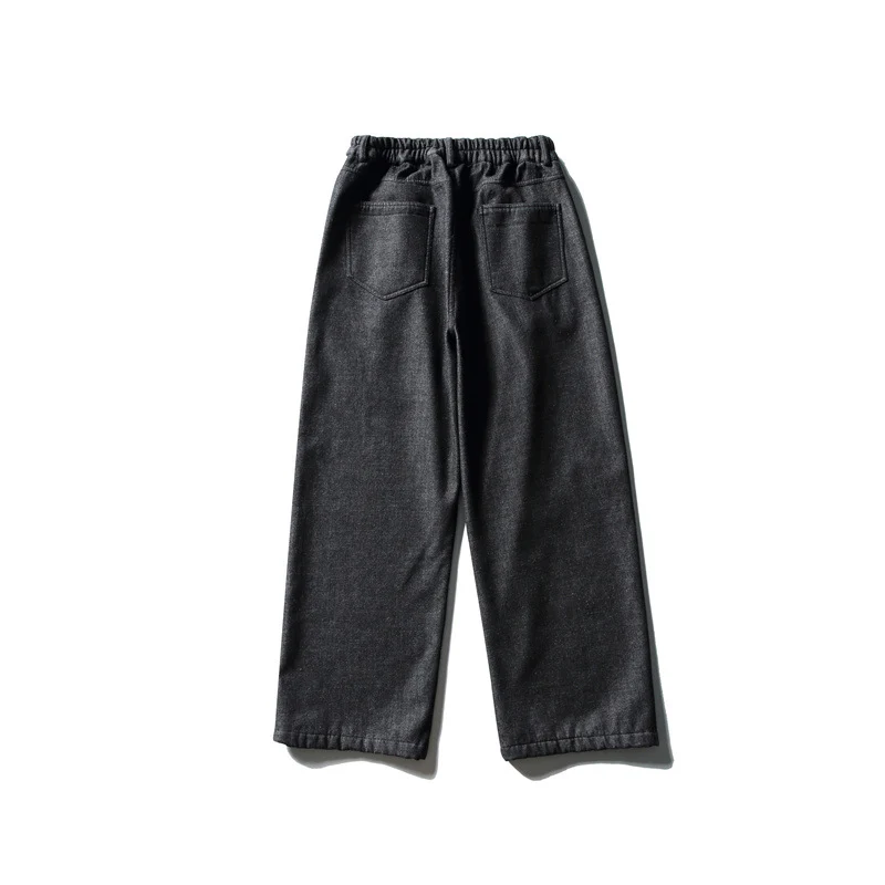 Damen Hochtaillierte weite Bundfaltenhose mit geradem Bein und Eingrifftaschen Nord Taschen