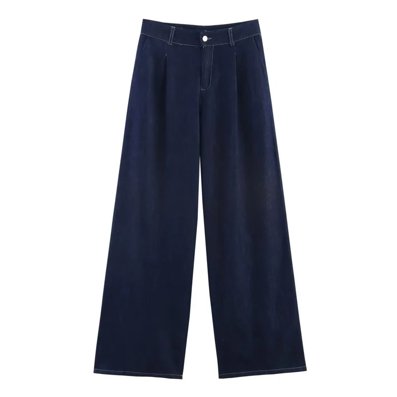 Damen Oversized Denim‑Hemdenjacke mit dreiviertel Ärmeln und High‑Low‑Saum Nord Taschen