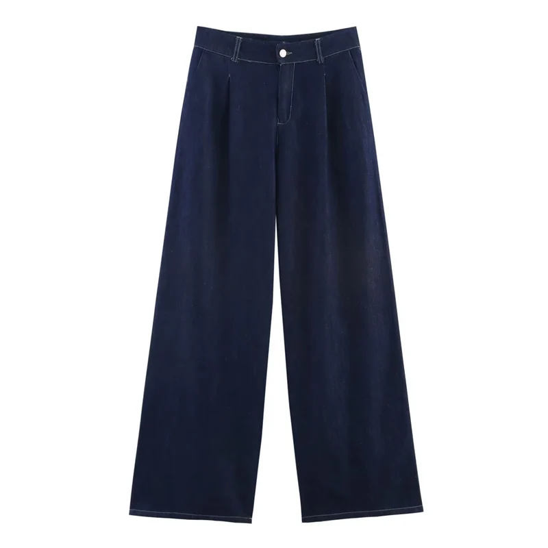 Damen Oversized Denim‑Hemdenjacke mit dreiviertel Ärmeln und High‑Low‑Saum Nord Taschen