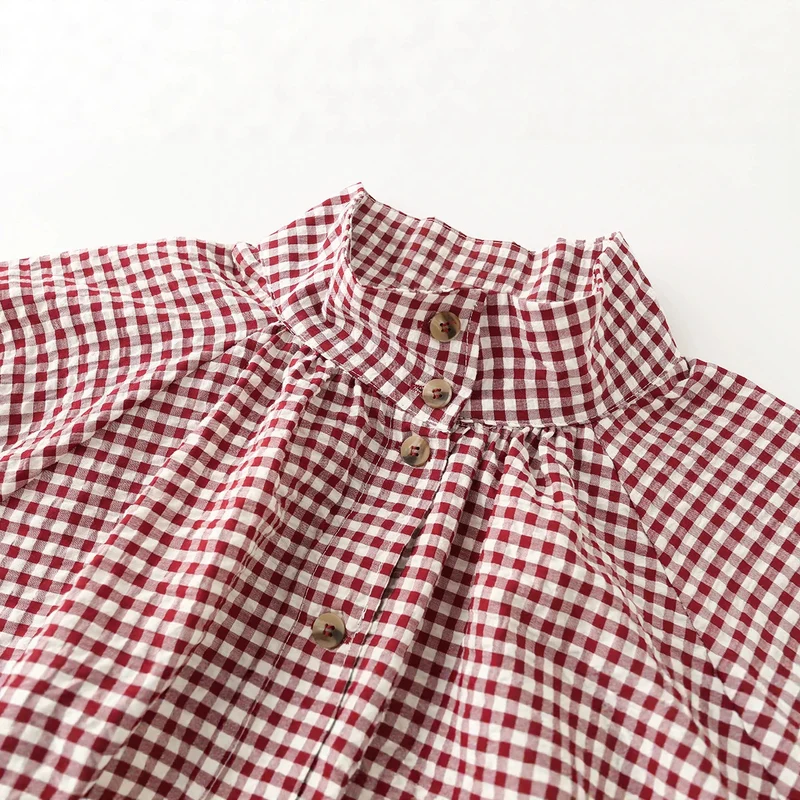 Damen Kariertes Oversize-Blouson mit Tunnelzug und Stehkragen Nord Taschen