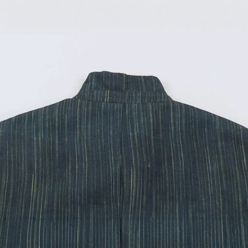 Damen Lang geschnittener Blazer mit Stehkragen und aufgesetzten Taschen Nord Taschen