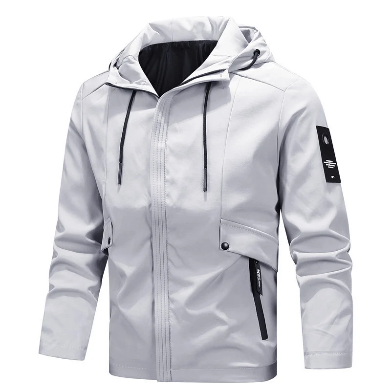 Herren Tech-Softshelljacke mit Kapuze, winddichter Membran und verdeckten Multifunktionstaschen Nord Taschen