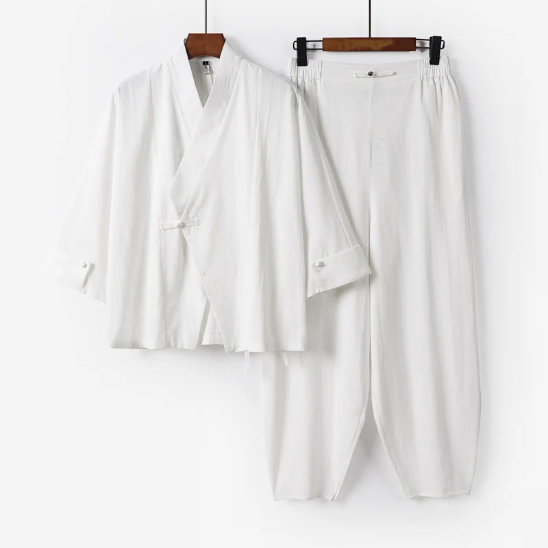Herren Kimono-Jacken- und Haremshosen-Set Nord Taschen