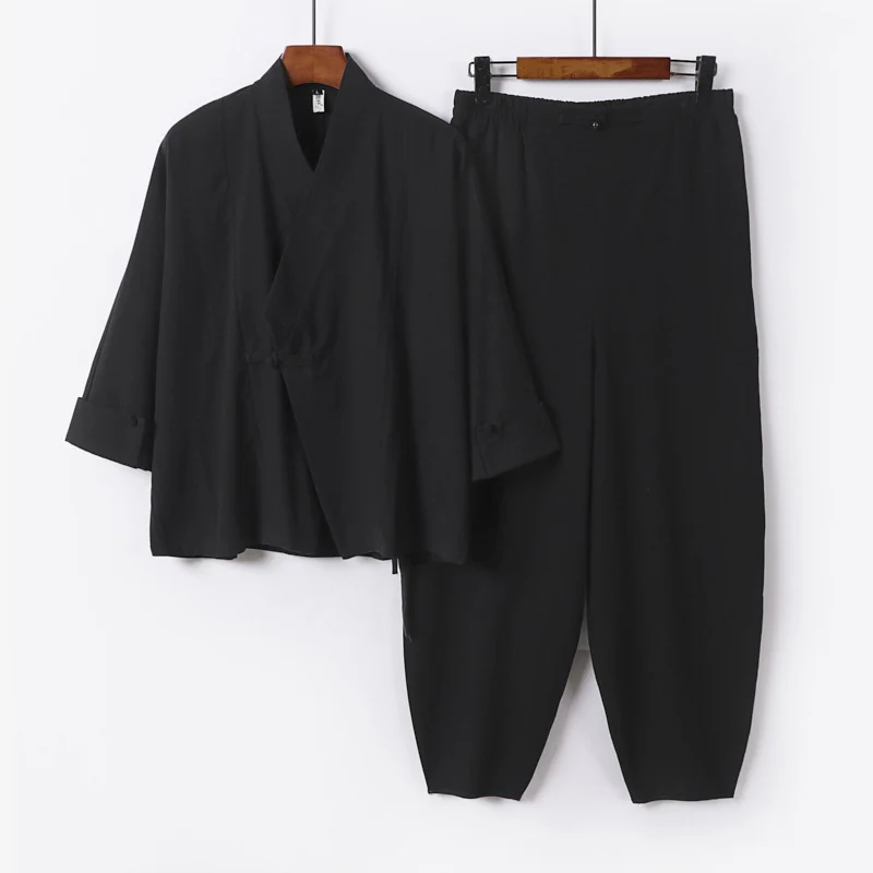 Herren Kimono-Jacken- und Haremshosen-Set Nord Taschen