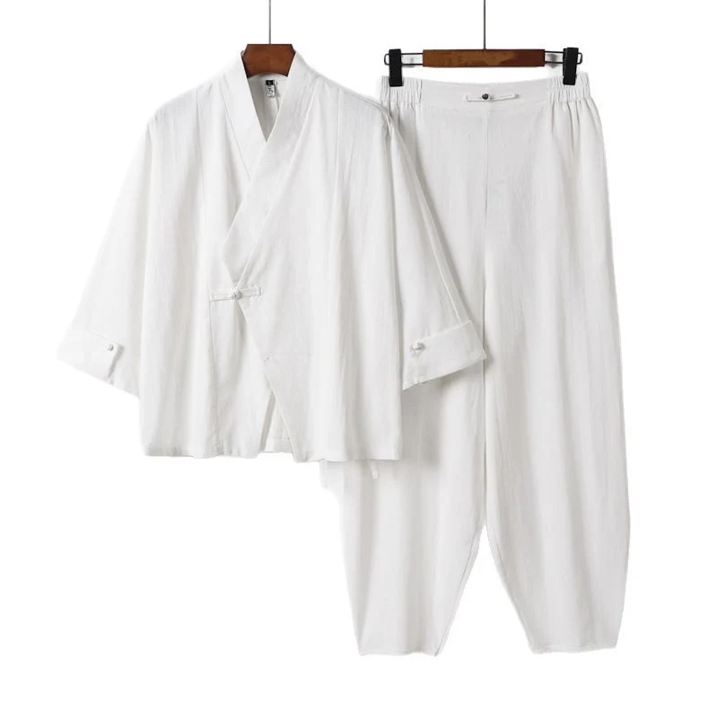 Herren Kimono-Jacken- und Haremshosen-Set Nord Taschen