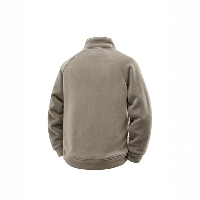 Herren Fleece-Thermojacke mit doppellagigem Teddy-Innenfutter und hohem Stehkragen Nord Taschen