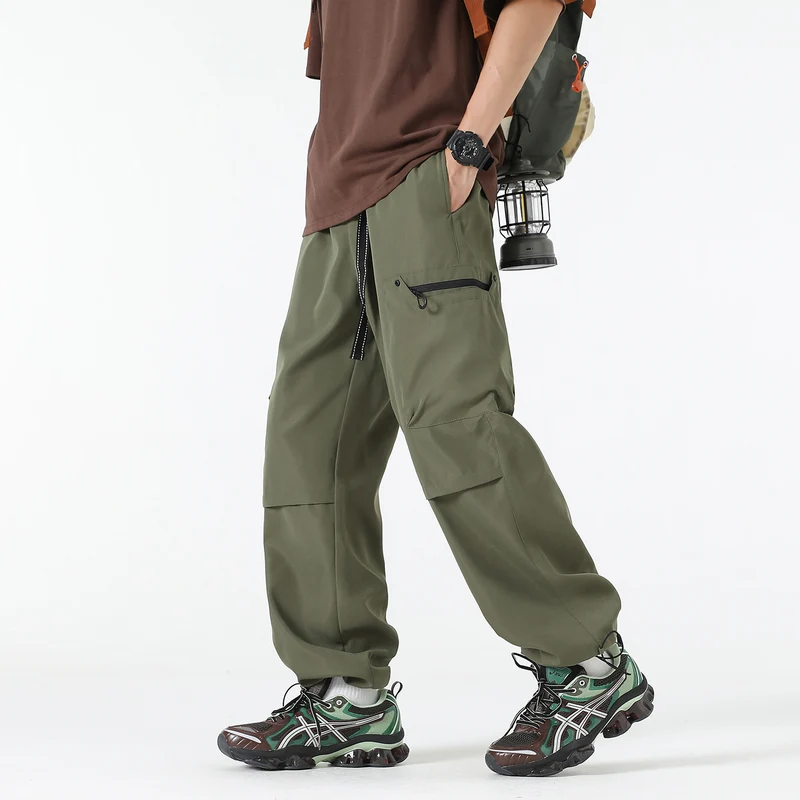 Damen Weite Utility-Cargohose mit verstellbarem Beinabschluss und Multifachtaschen Nord Taschen