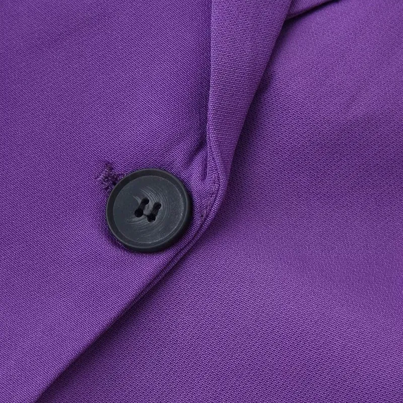 Damen Einreihiger taillierter Blazer mit schmalem Revers und Paspeltaschen Nord Taschen