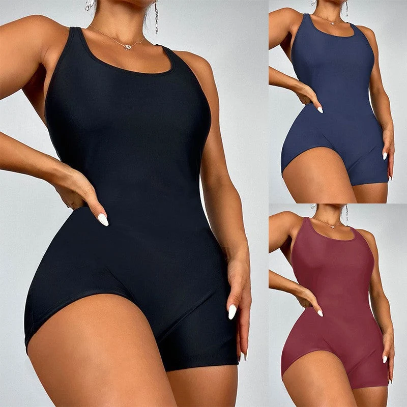 Damen Sportlicher Schwimmanzug Nord Taschen