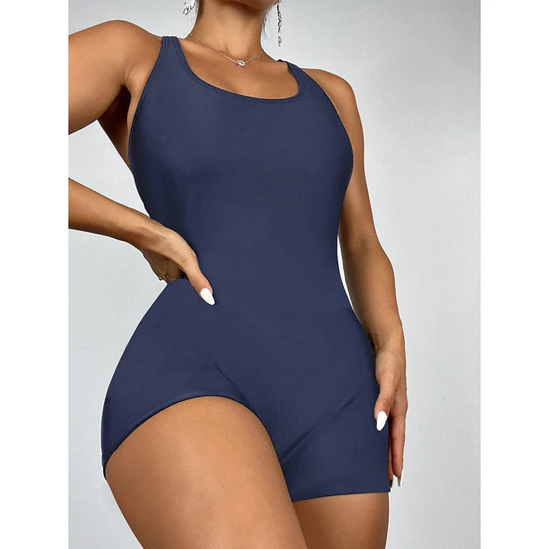 Damen Sportlicher Schwimmanzug Nord Taschen