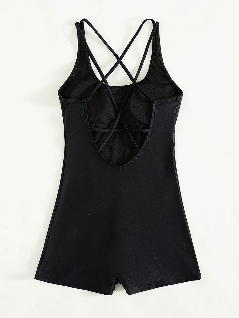 Damen Sportlicher Schwimmanzug Nord Taschen