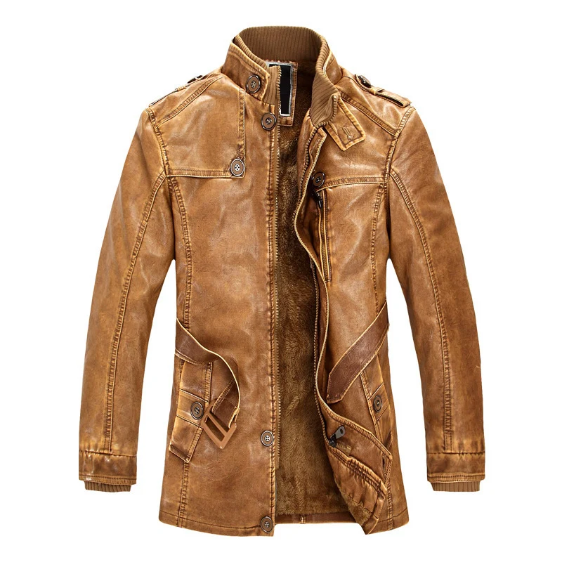 Herren Gefütterte Utility-Jeansjacke mit hohem Stehkragen Nord Taschen