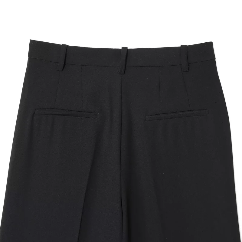 Damen Hochtaillierte Culotte‑Hose mit weitem Bein, Bügelfalte und schicker Tailoring-Optik Nord Taschen