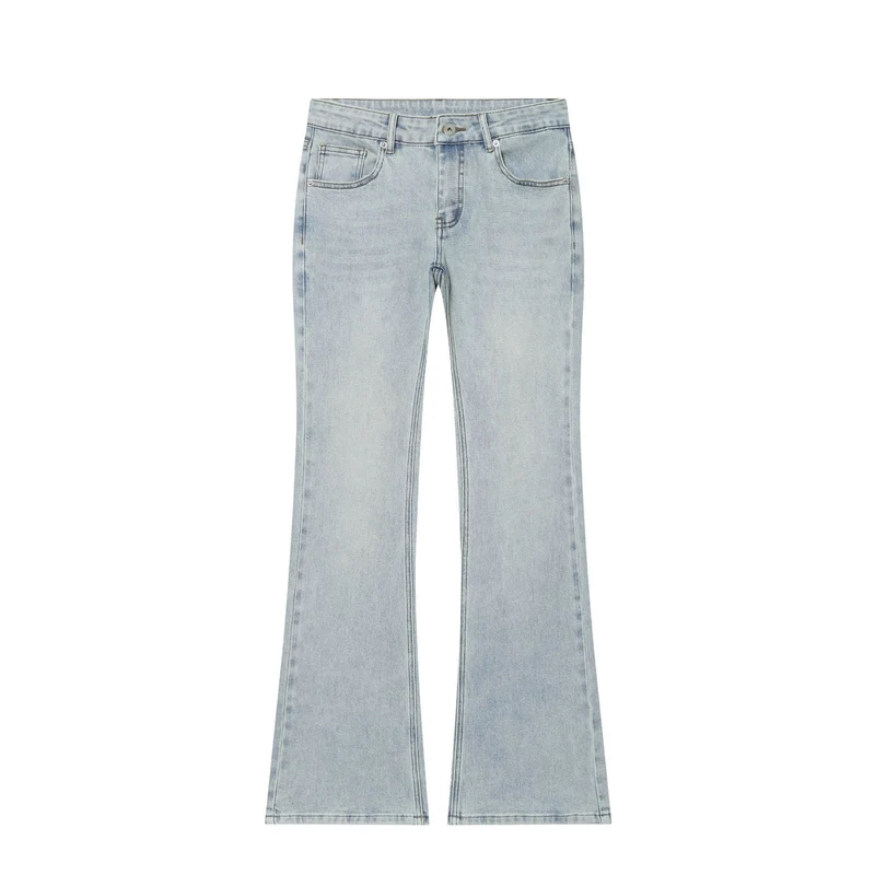 Damen Hochtaillierte ausgestellte Jeans mit Kickflare und Fünf‑Taschen‑Schnitt Nord Taschen