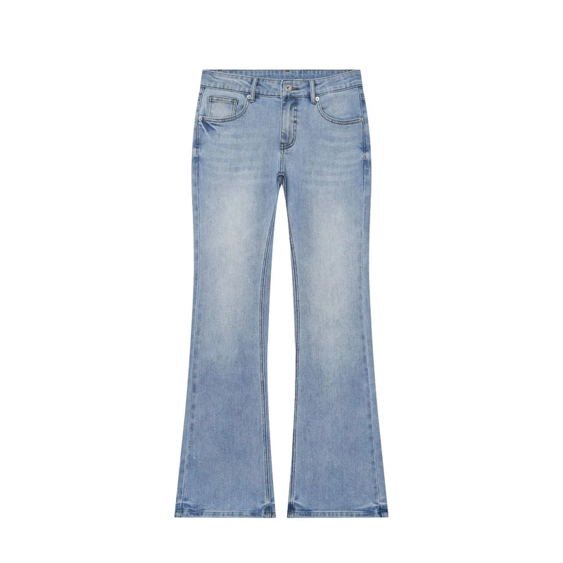 Damen Hochtaillierte ausgestellte Jeans mit Kickflare und Fünf‑Taschen‑Schnitt Nord Taschen