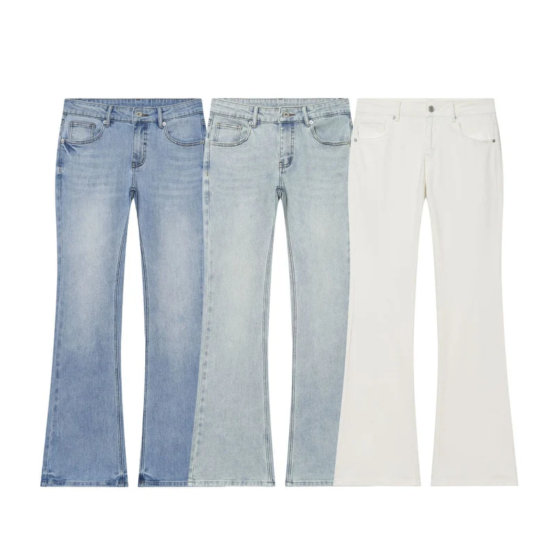 Damen Hochtaillierte ausgestellte Jeans mit Kickflare und Fünf‑Taschen‑Schnitt Nord Taschen