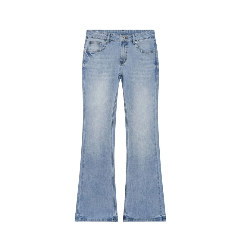 Damen Hochtaillierte ausgestellte Jeans mit Kickflare und Fünf‑Taschen‑Schnitt Nord Taschen