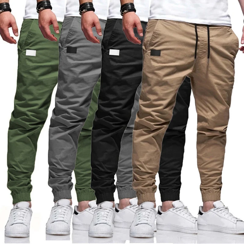 Herren urbaner tapered Twill-Jogger mit elastischem Knöchelabschluss Kordelbund und diskreter Utility-Tasche Nord Taschen