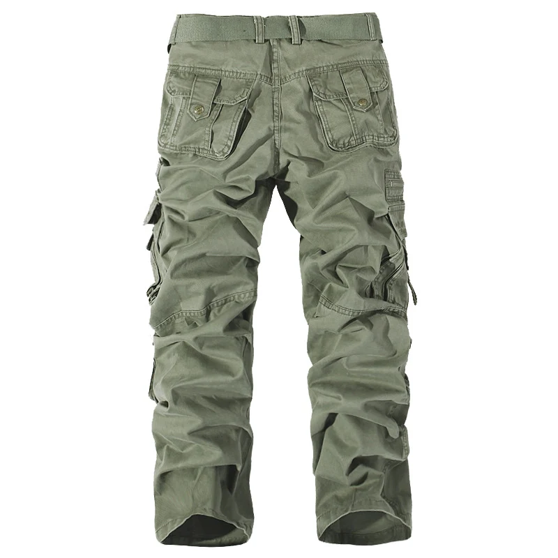 Herren Robuste Cargo-Arbeitshose mit Mehrfach‑Taschen, Kniefalten und Relaxed‑Fit Nord Taschen