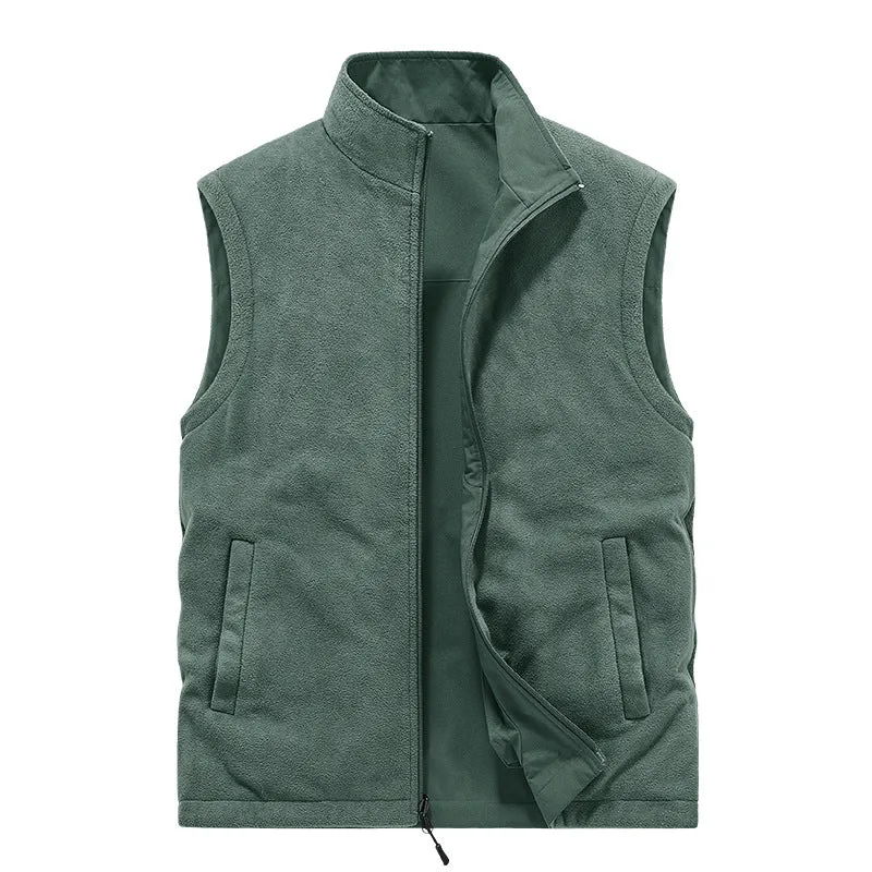 Herren Multifunktionale Utility-Weste mit Fleece-Innenfutter und Mehrfach-Taschen Nord Taschen