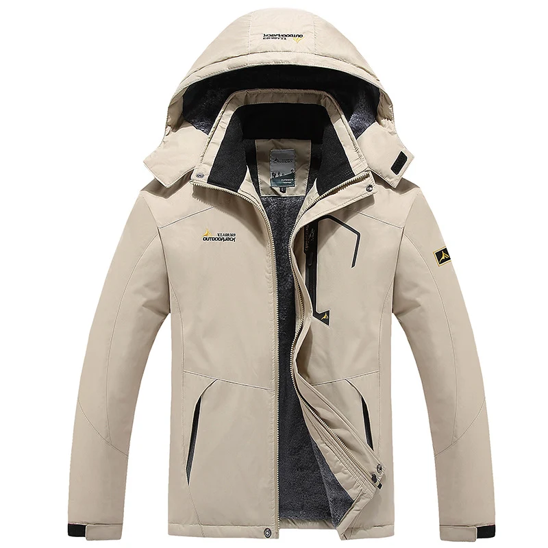 Herren Multifunktionale Softshell-Outdoorjacke mit Fleece-Innenfutter und abnehmbarer Kapuze Nord Taschen