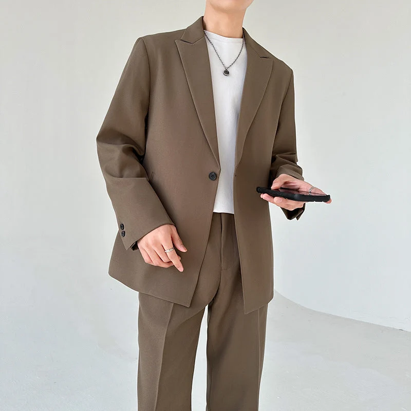 Herren eleganter Anzugblazer mit modernem Schnitt und feinem Innenfutter - Vittorelli