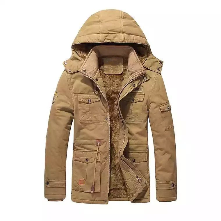 Herren Field-Parka mit Teddyfutter, Kapuze und Mehrzwecktaschen Nord Taschen